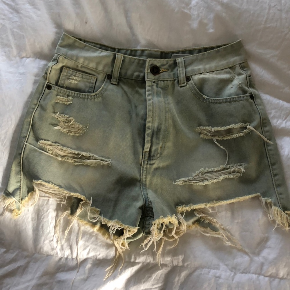 UNIF Distressed Denim Shorts